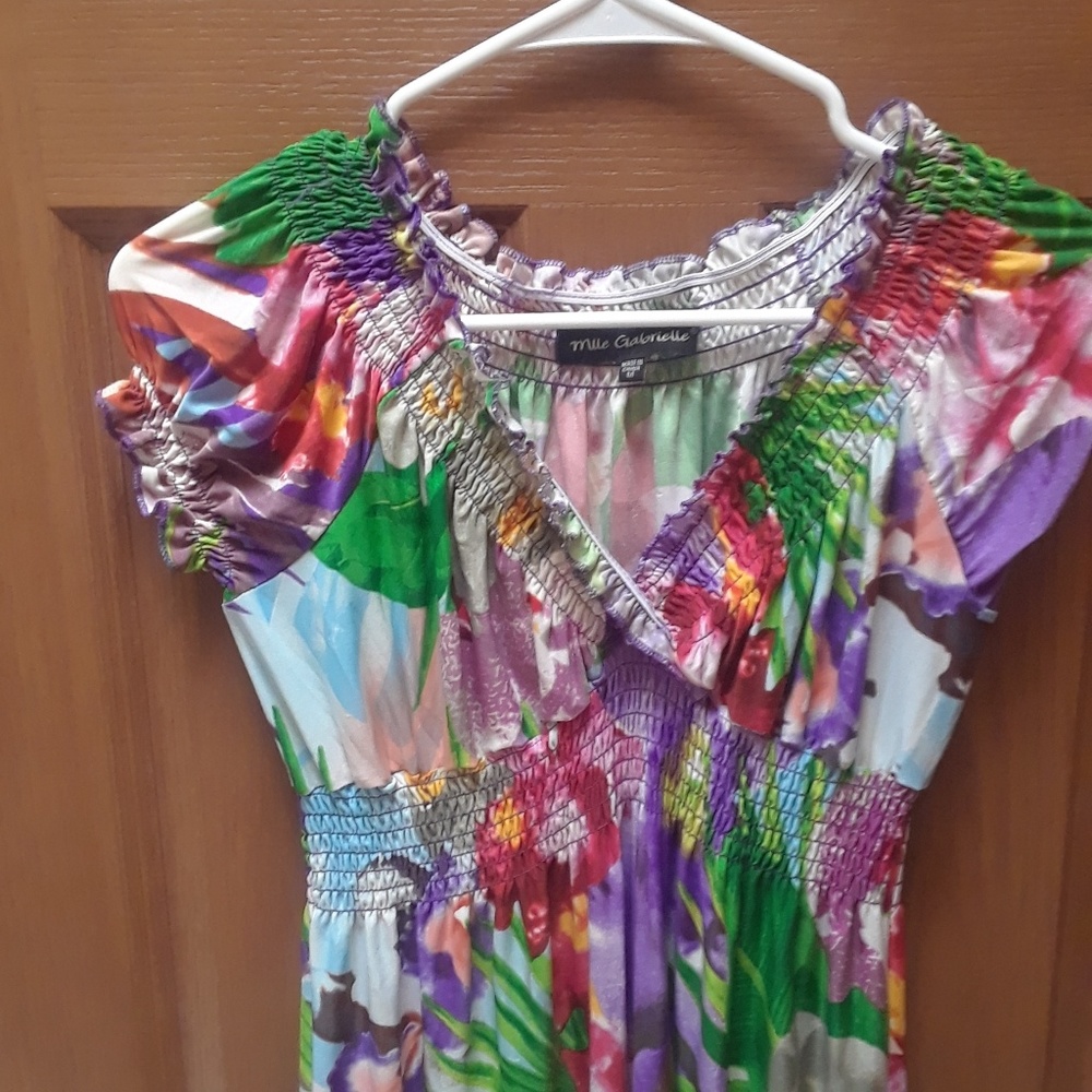 Long floral dress